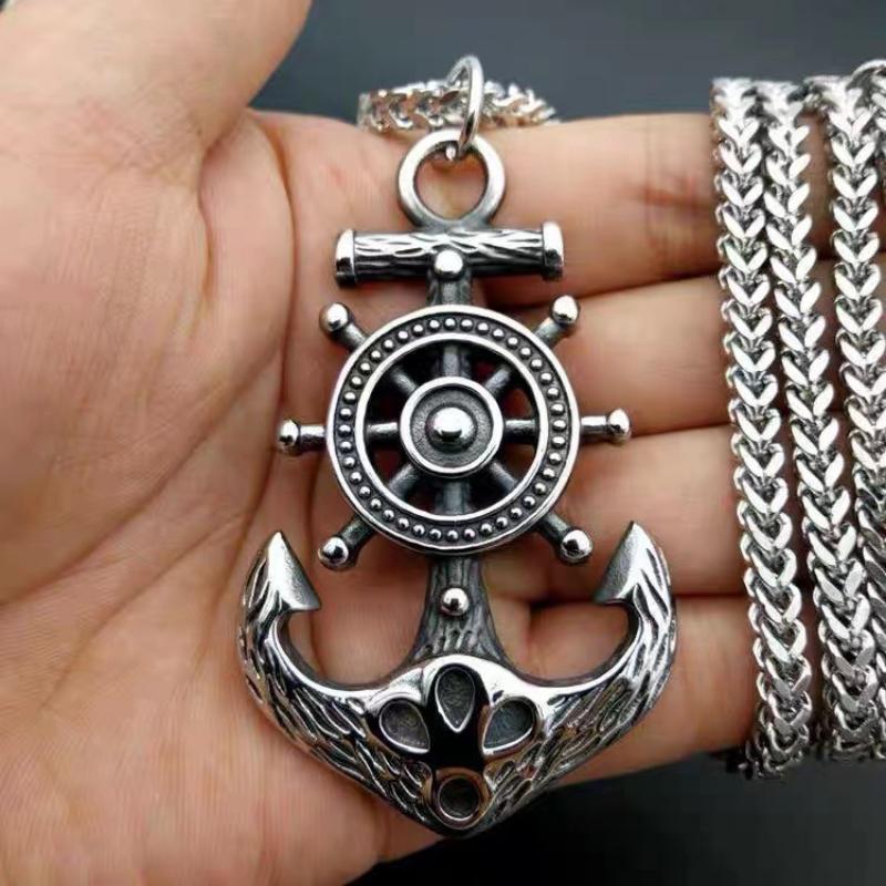 Ожерелье Якорь Чиба, Модный и Властный Пиратский Кулон, Подвесные Аксессуары, Подвесной Кулон