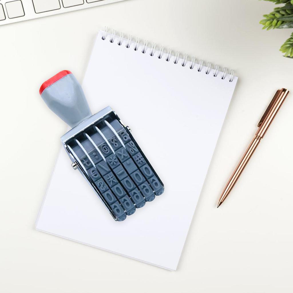 0-9 Number Stamp Adjustable Office Stamps Plastic Number Stamp Roller Stamp Changeable Date Stamp Business Stamp