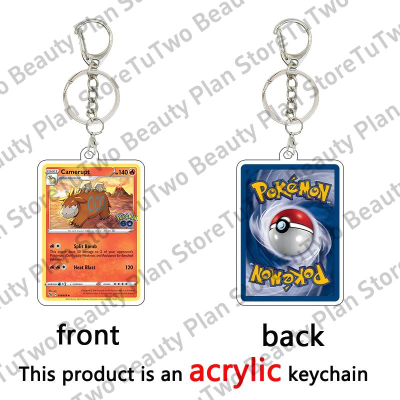 Anime Cartoon Venusaur Bulbasaur Charizard Mewtwo Pocket Monsters Acrylic Keychain Accessories Pendant Key Ring Charm Gifts Toys