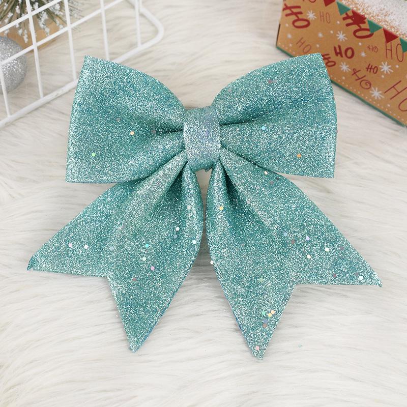 Большой красный золотой сверкающий бант блестящая рождественская лента бант рождественская елка подвесные украшения новогоднее украшение для дома Навидад 2024