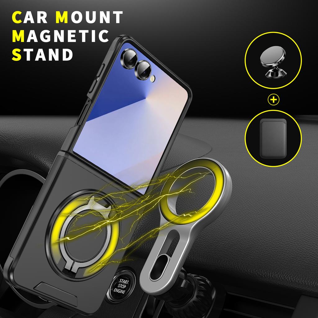 Anti-Shock Fall Protective Hard Fashion Stand Accessories Case for Samsung Galaxy Z Flip7 5G Flip6 Flip 7 6 Zflip7
