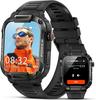 Smart Watch for Men Military Smart Watches IP68 Waterproof Smartwatch Bluetooth Call Outdoor Tactical Sports Rugged Fitness Tracker for iPhone Android
