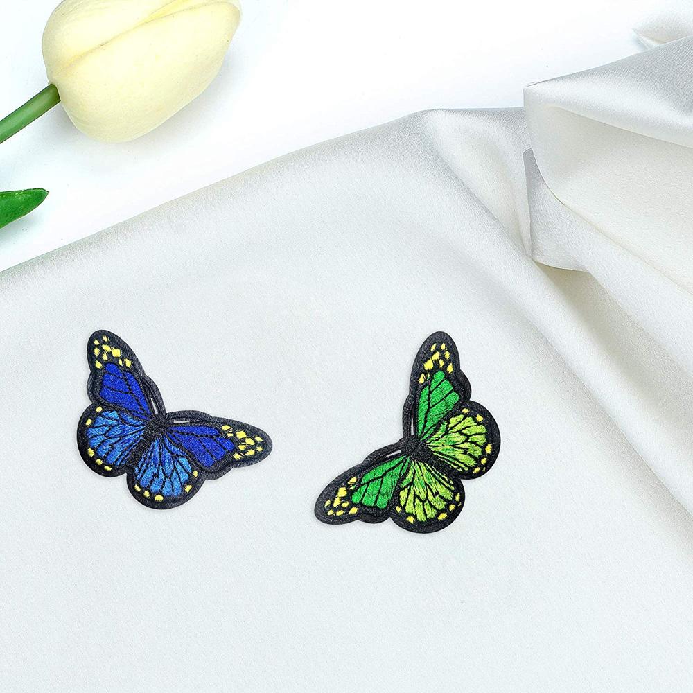 Sewing Butterfly For Cloth Bag T-shirt Applique Heat Transfer Sticker Iron On Patche Clothes Patch
