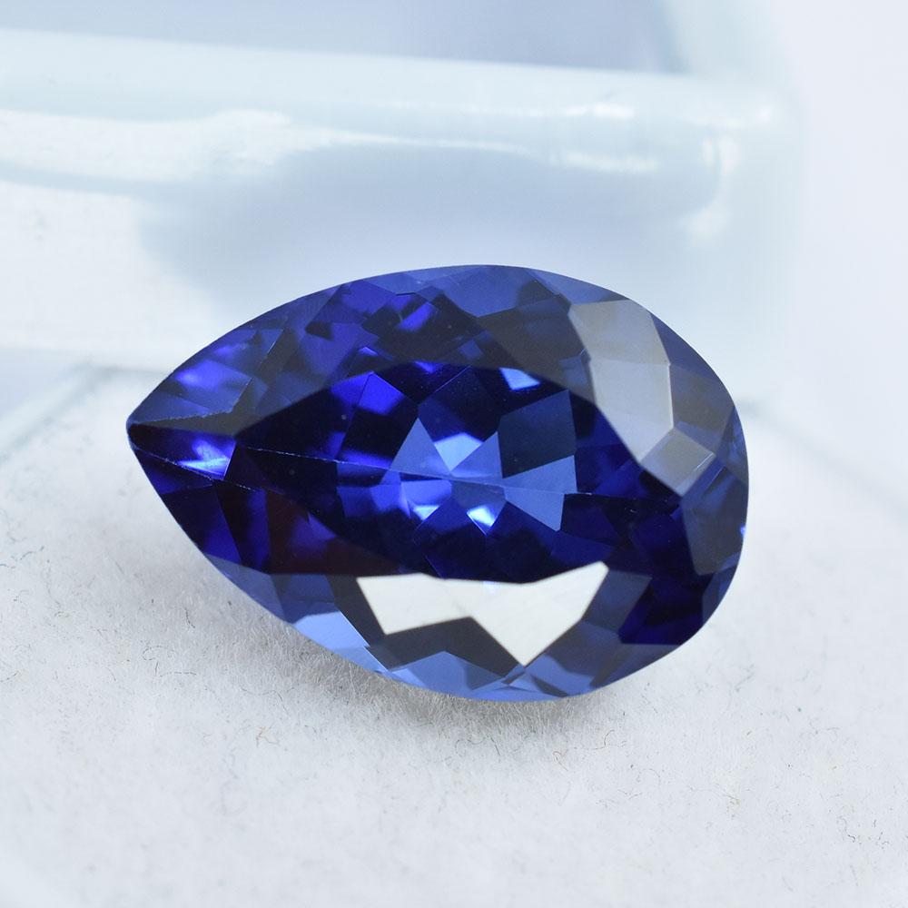 Natural Blue Sapphire Pear Cut 9.30 Ct Certified Flawless Loose Gemstone