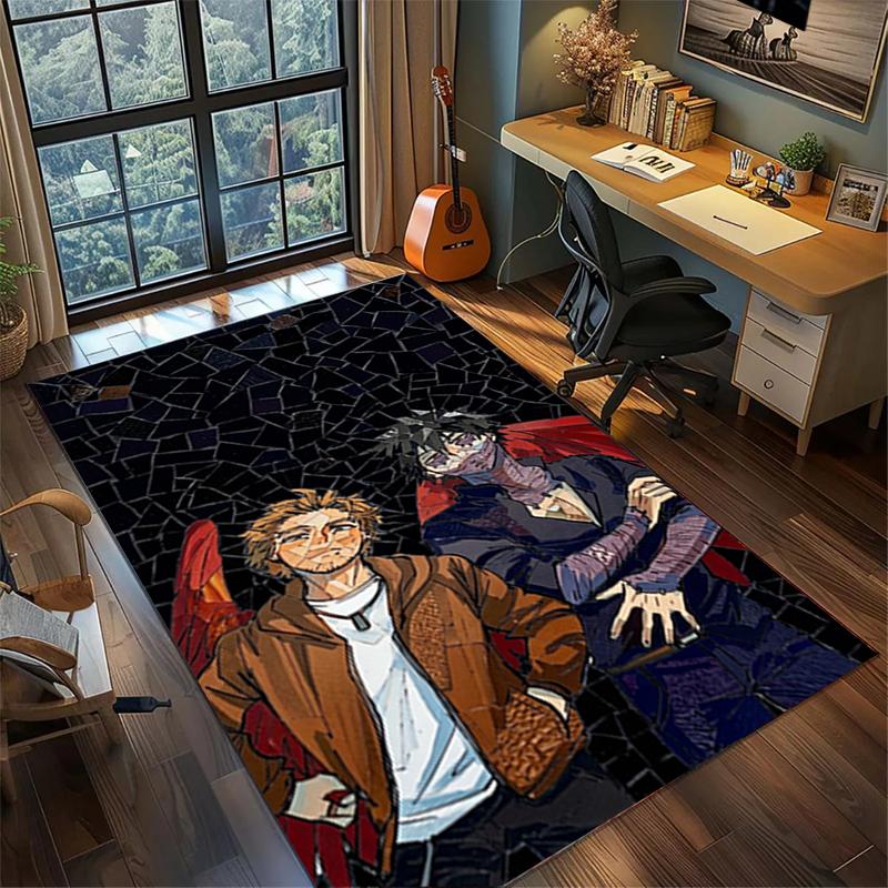 Non Slip Washable My Hero Academia Floor Mat Large Area Rug Bedroom Gamer Room Decor