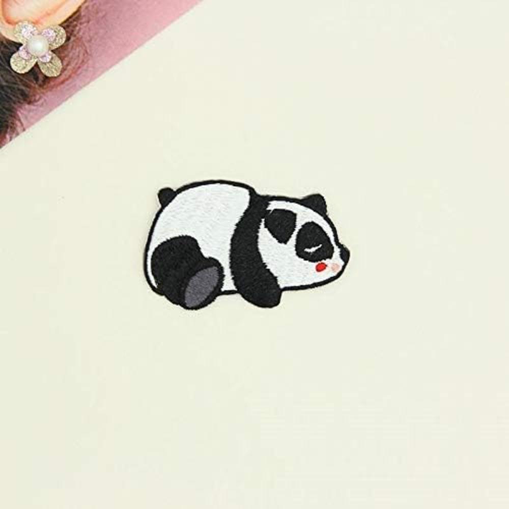 9 Pcs Cute Panda Embroidered Patches Panda Iron On Patches Jackets Delicate Women