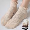Women Ruffle Short Socks Japanese Fashion Cute Low Cotton Ankle Breathable High Quality Sock