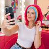 Wig Hat Elasticity Knitted Wool Hand-Crocheted Funny Hat Dreadlocks Design
