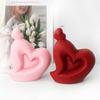 Silicone Candle Mould Heart Shaped Molds Cake Fondant Chocolate Mold Epoxy Casting Resin Moulds Food Grade Silicone