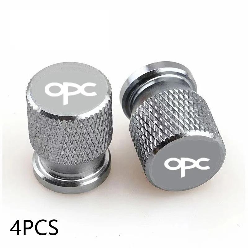 For Opel Opc Accessories 4pcs Car Wheel Tire Valve Caps Tyre Stem Covers Airdust Waterproof