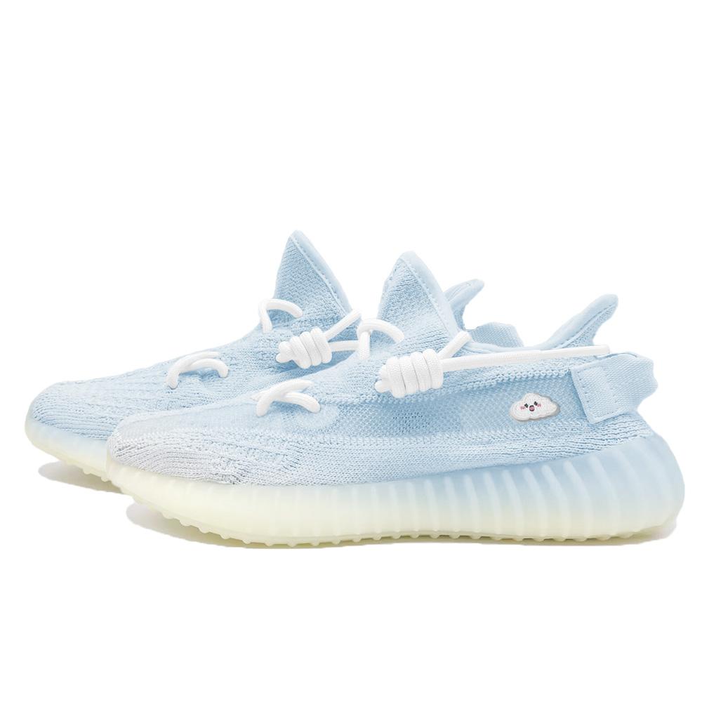 adidas Оригинальные Yeezy Boost 350 V2 Низкие Повседневные Кроссовки Унисекс Небесно-Голубые HQ6316(Команда1143-)