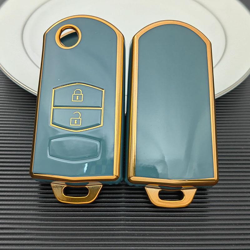 Для Mazda Demio 2 3 5 6 M3 M5 M6 CX-5 CX7 CX9 RX8 MX5 MPV 2/3 кнопки TPU Shell держатель для автомобильного ключа чехол крышка Keyless