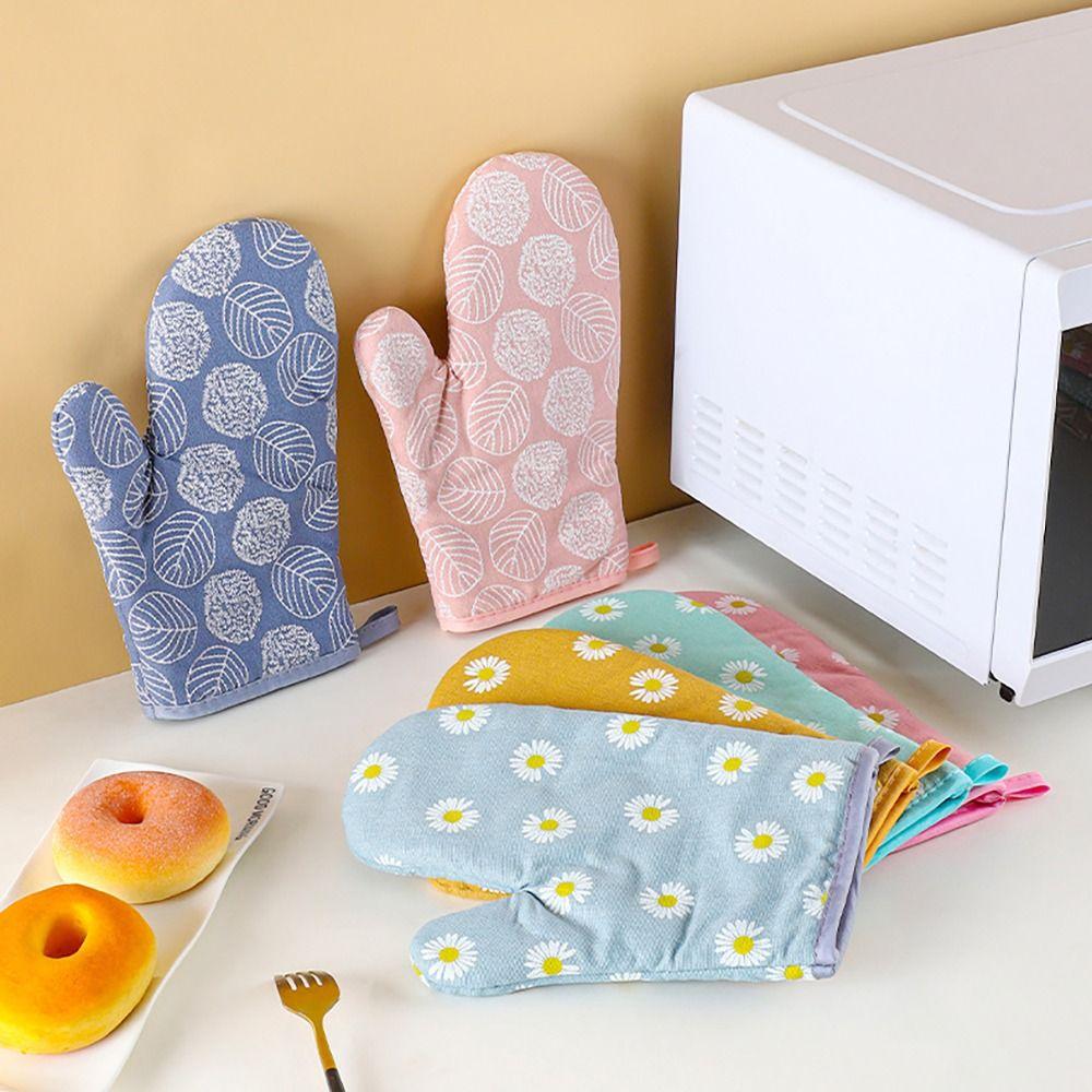 Защитные от ожогов микроволновые перчатки Утолщенные кухонные инструменты Практичные прихватки для духовки