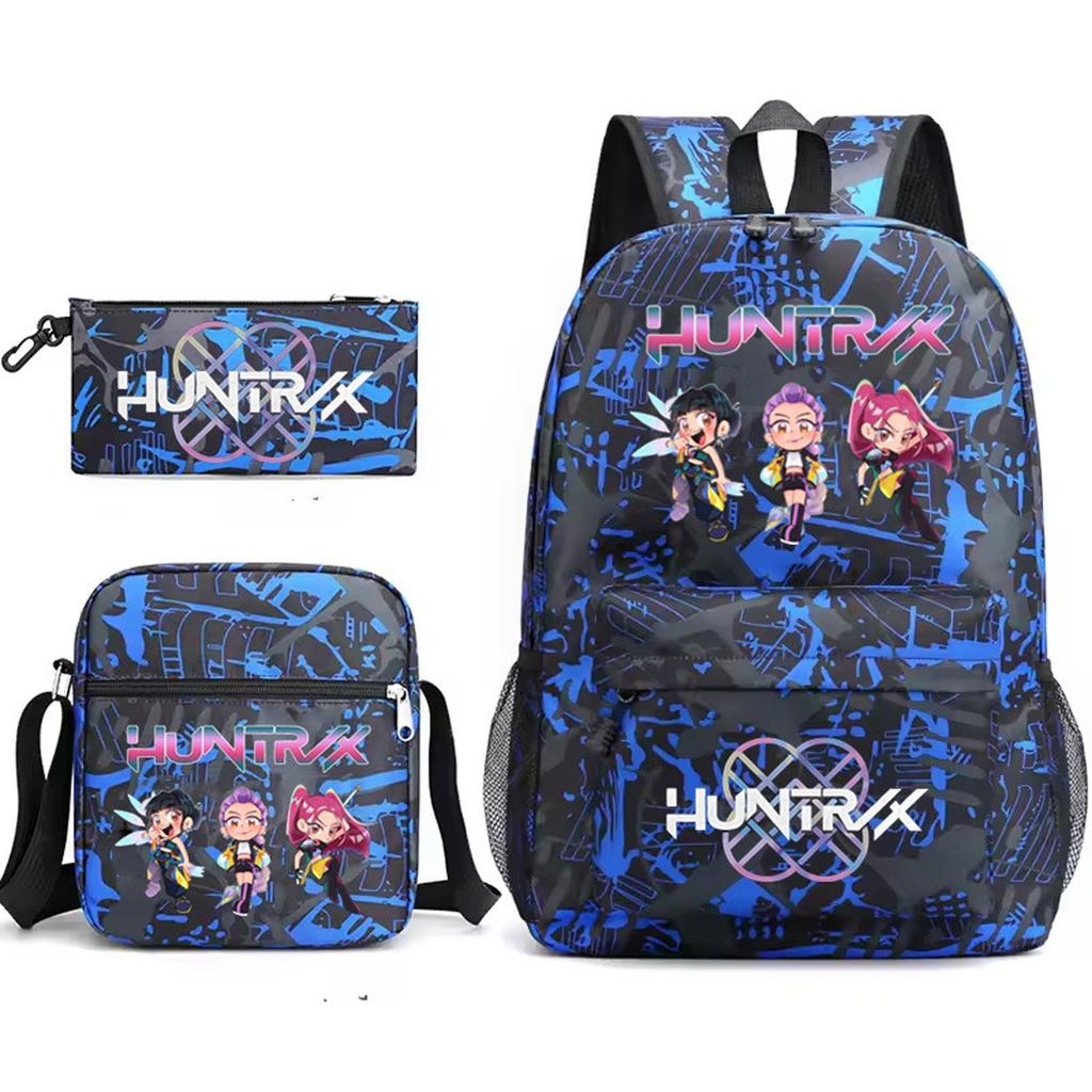 Girls Backpack College Large Capacity Lightweight Travel Backpack Bag Three-Piece Set