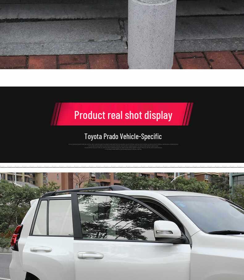 Накладка на кромку двери Prado от царапин и ударов (Модели 2010-2023 гг.)