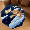 1PC Bear Cloud Umbrella-8-Rib Reinforced, Automatic Open, Lightweight & Durable, Fashion Accessory for Outdoor, J0395