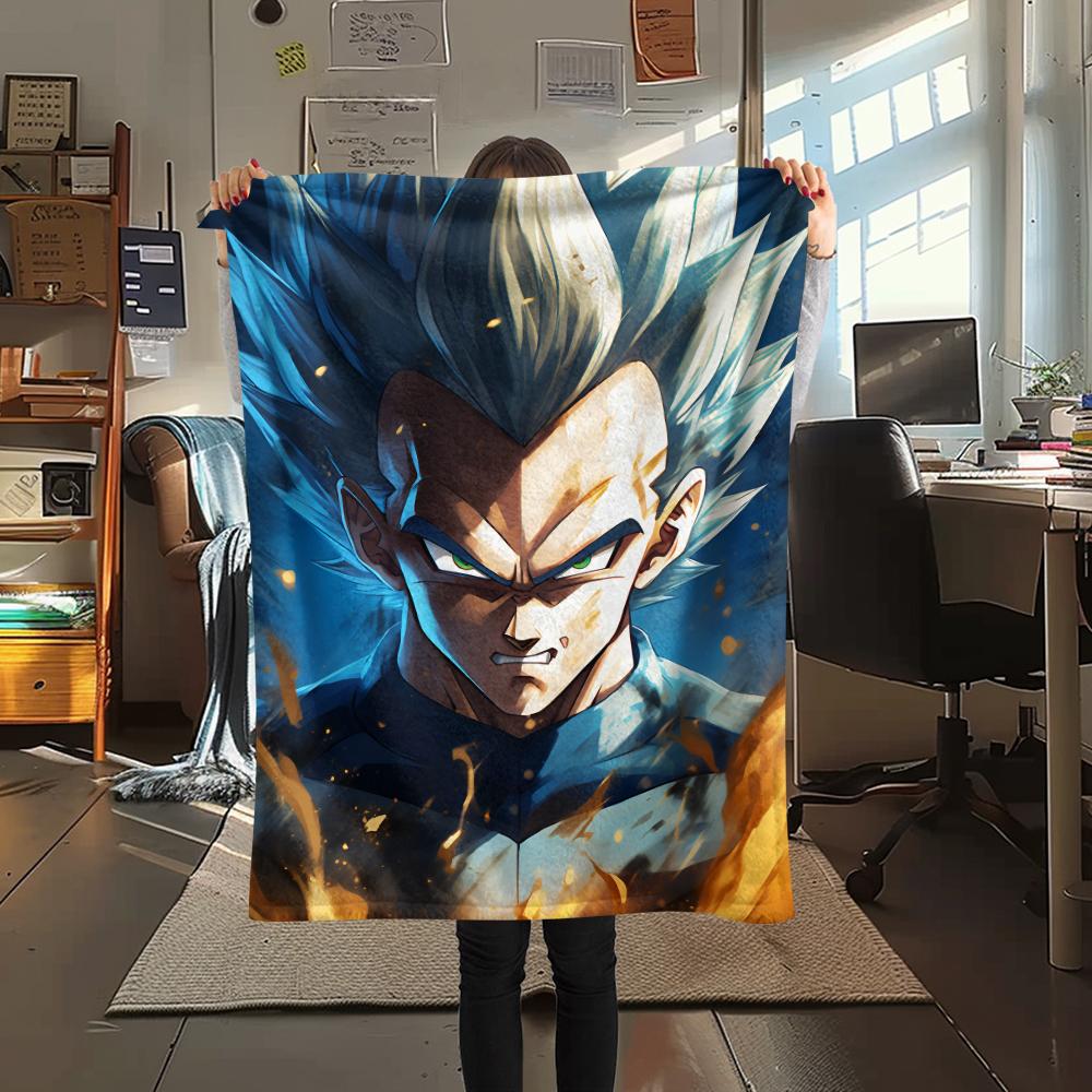 Dragon Ball Characters pattern Flannel Blanket, High quality Comfortable for All Seasons, Home Decor, Warmth and Comfort, Perfect for Gifts.