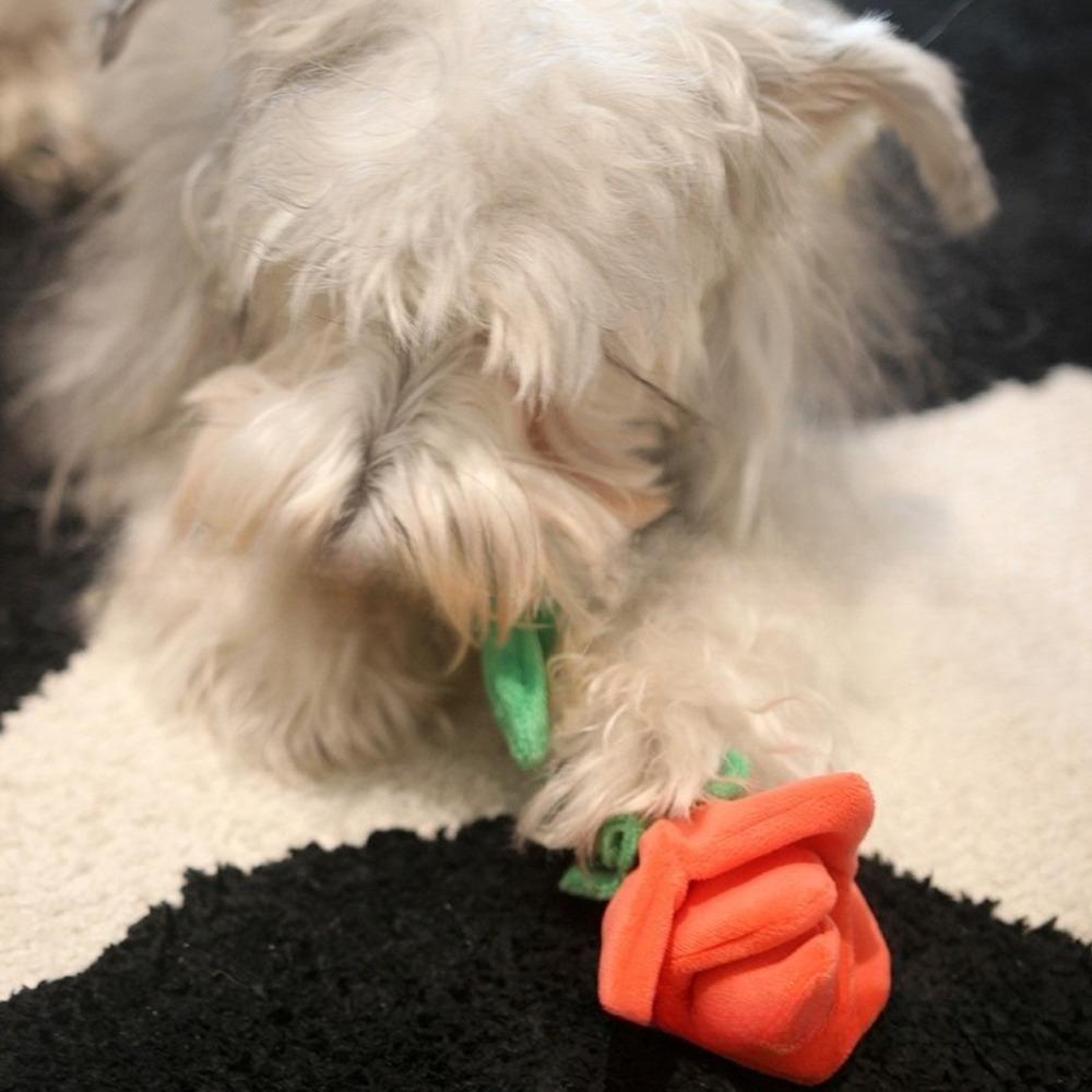 Dog Toys Compared To Bears Small Medium Sized Cats Dogs Accompany Plush Valentine's Day Roses BB Sound Toys New Year Present