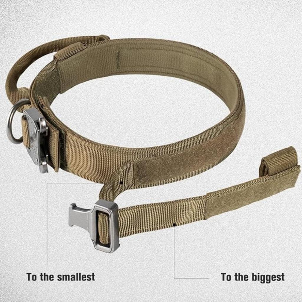 Тактический ошейник для собак Plutus Pet, с мягкой подкладкой, регулируемый