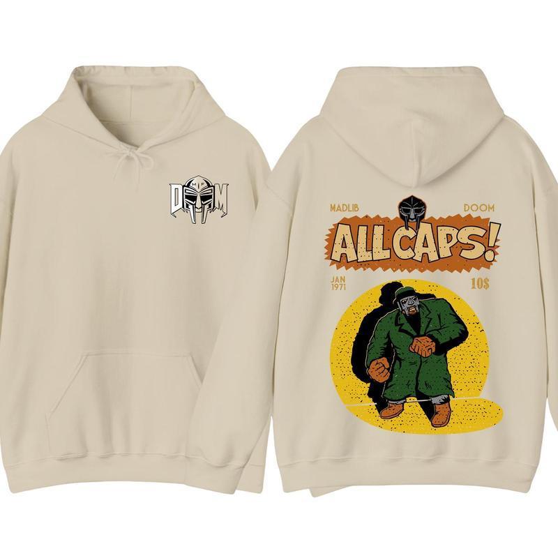 MF Doom Madlib All Cap Hoodie Rap Music Hoodie