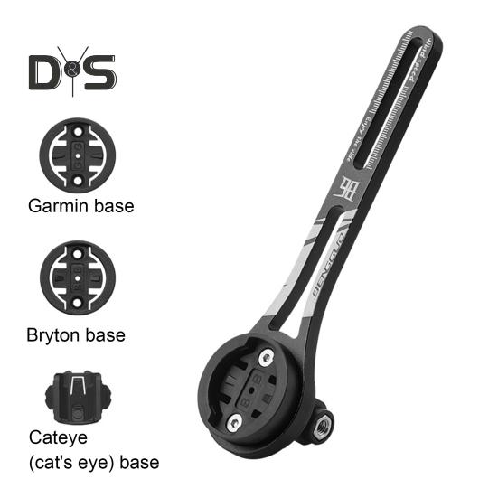 Переднее крепление для велосипеда, кронштейн из алюминиевого сплава со сменной базой для велокомпьютера, регулируемое интегрированное переднее крепление для велосипеда для Garmin Edge