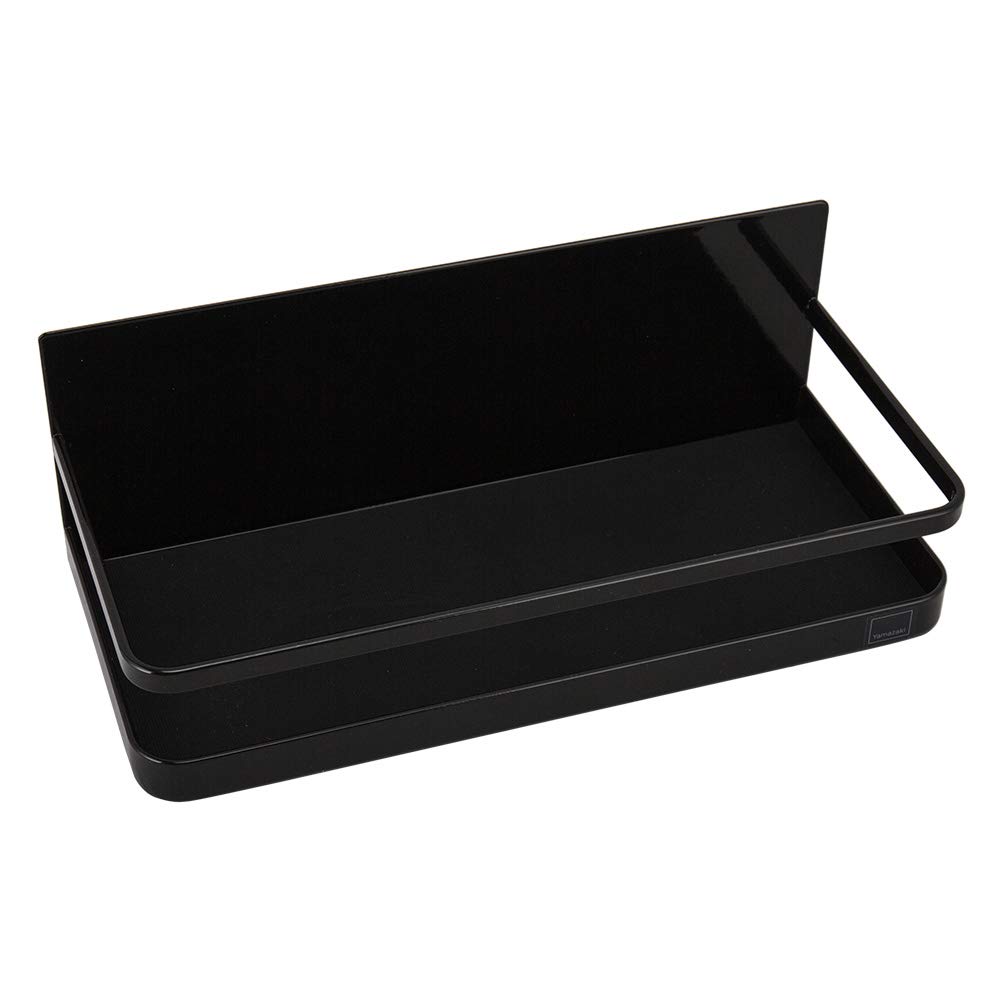 Yamazaki Jitsugyo Магнитная полка для специй Черная x Г11 x Tower Полка для приправ Кухонное хранение 2523 Прибл.. Ш24,5 В8,5 см