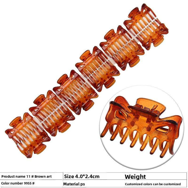 Среднего размера Маленький Зажим 7-зубчатая Заколка для волос Женская Верхняя заколка Зажим-краб для парика