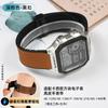 Для Casio Маленькие Квадратные A168W AE-1200/1300 A159 A158 F91W F105 W-216 Кожаный Ремешок Мужской Браслет из Натуральной Кожи 18мм ширина