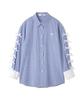 Furfur Ribbon Sleeve Overshirt RWFT251065 BLU Women's