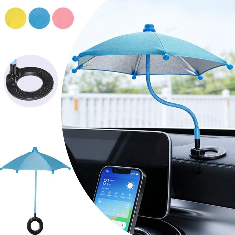 Flexible Angle Design Phone Umbrella Sun Shade Magnetic Phone Stand Cycling Protection