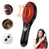 Electric Head Massage Comb Liquid Oil Applicator Scalp Massager Red Blue Light Therapy Anti Hair Loss Hair Growth Brush