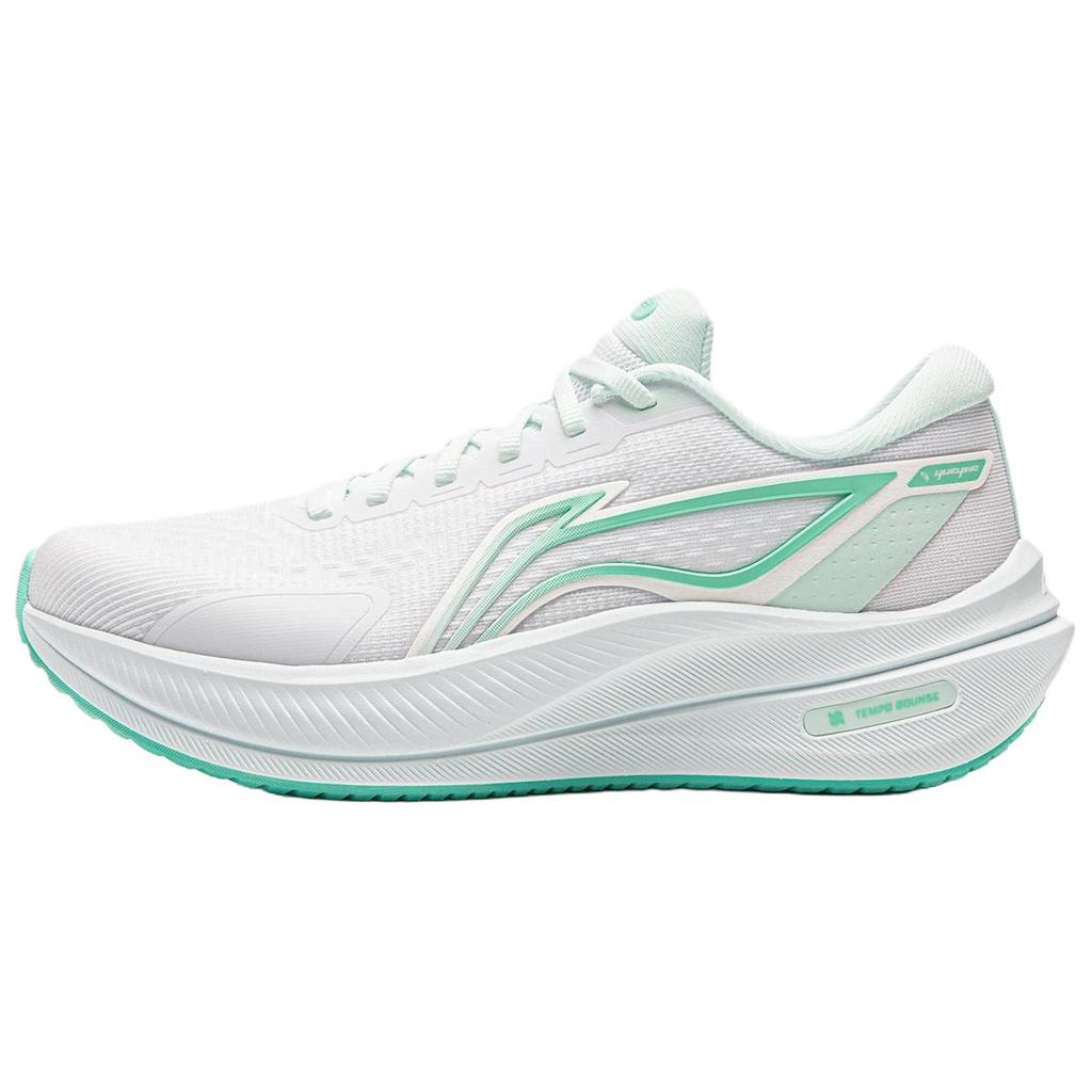 Li Ning Yueying 5 Амортизирующие износостойкие низкие беговые кроссовки женские белые ARHW004-8