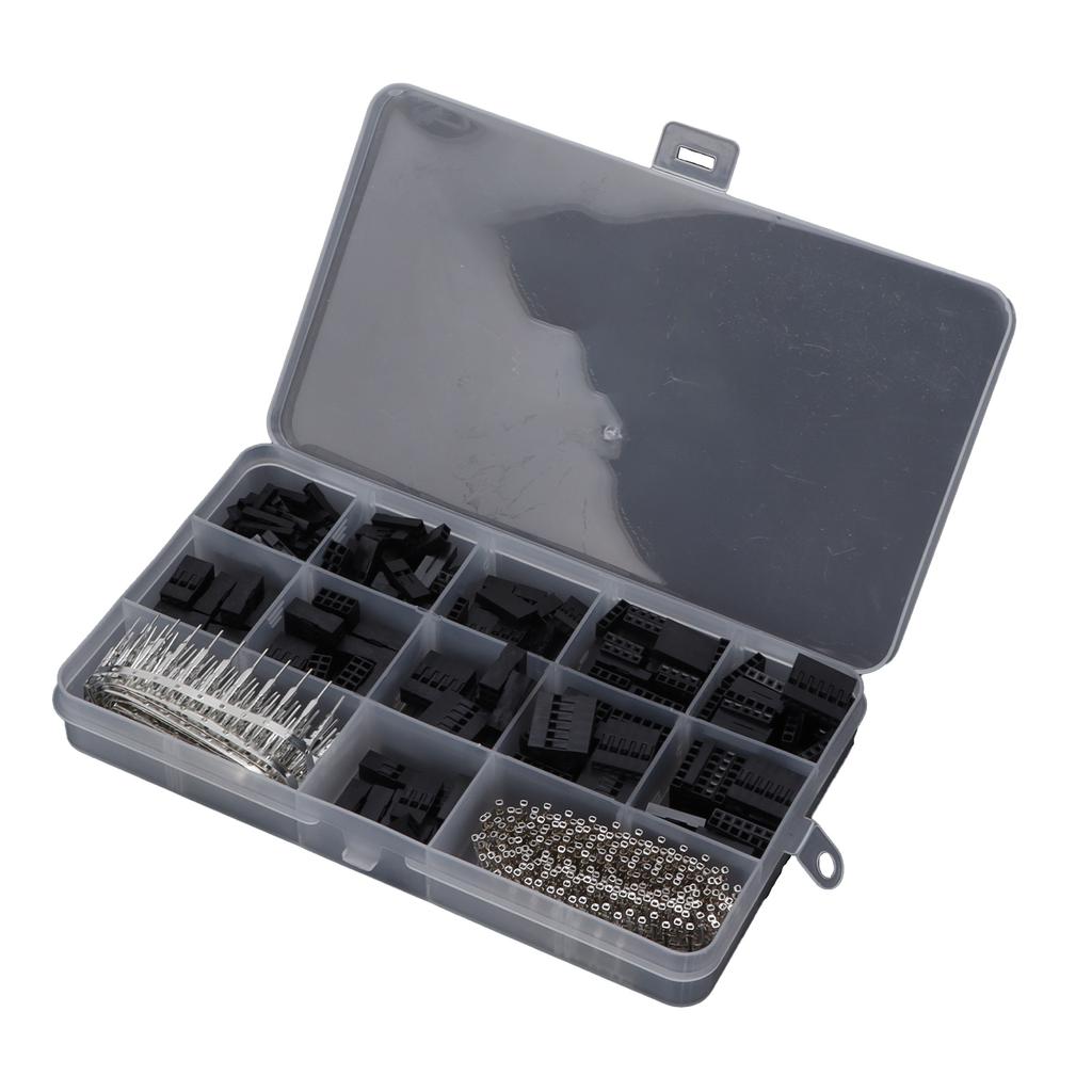 620pcs Wire Jumper Pins Header Male Female Crimp Pins Connector Housing Kit for 18 26AWG Cable