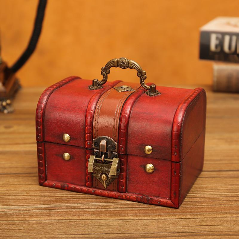 Organizer Wooden Modern Storage Box For Cosmetics Living Room Gift Decoration