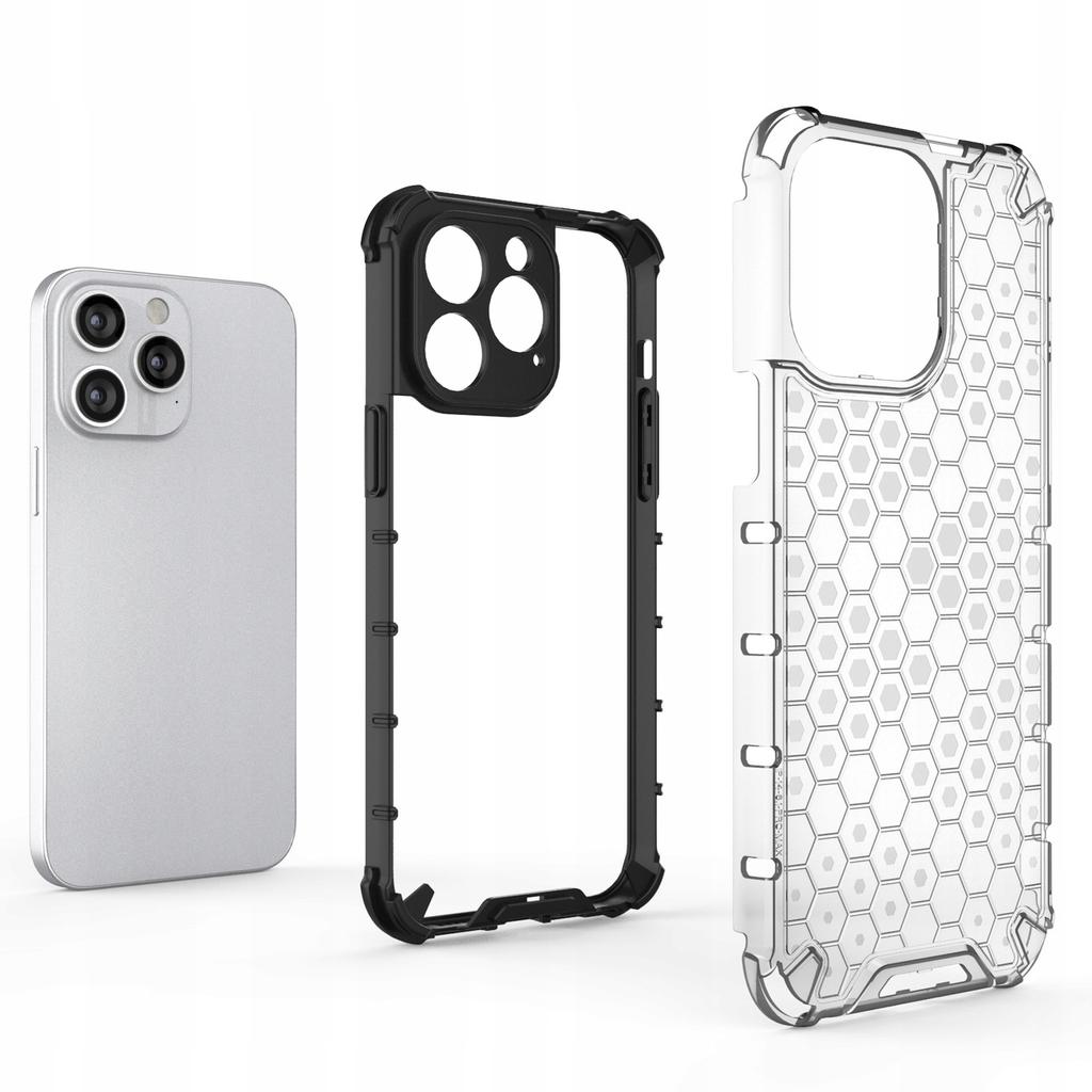 Honeycomb Etui Case Obudowa Pokrowiec Futerał Do Iphone 14 Pro Max Czarne