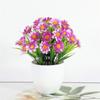 Plastic Daisy Round Bonsai Sunflower Pot Artificial Flowers With Vase Set Home Decor Wedding Decoration Potted Plants