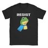 Футболка Portland Frog Resist Мужская Чистый Хлопок Винтажная Футболка Круглый Вырез Футболки Короткий Рукав Одежда Взрослый