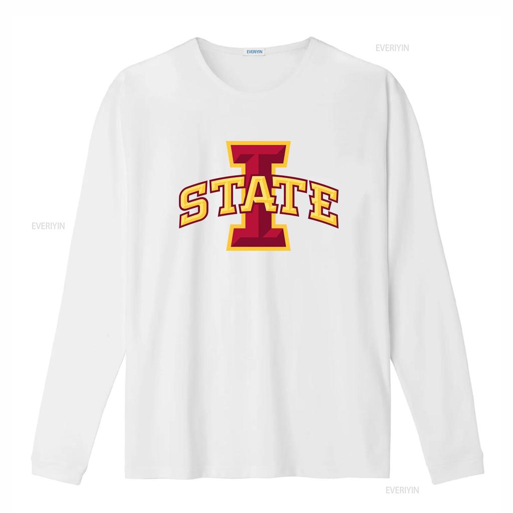 Iowa STATE Футболка Softstyle Одежда для колледжа Школьный дух Фан Стильный дизайн винтажный Стиранный топ Для повседневной носки с принтом