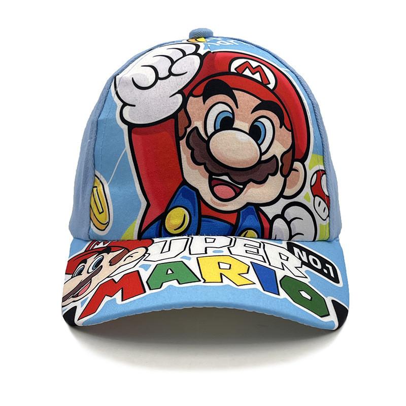 Детская бейсболка Bros Mario Super Pattern из дышащего хлопка для лета