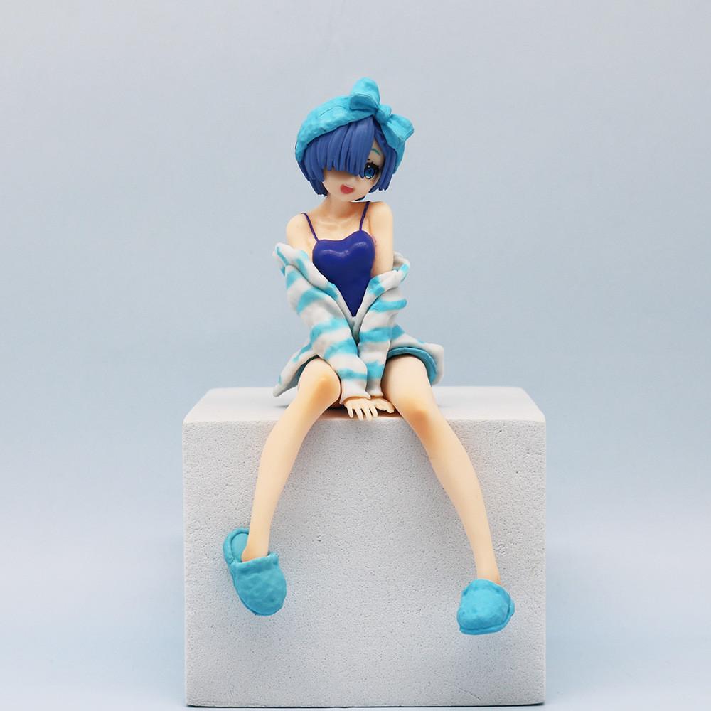 Рем Рэм ПВХ Фигурка 14см Аниме Коллекционная Мультяшная Домашняя Одежда Украшение