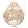 Imitation Rattan Lampshade Woven Paper String Home Hanging Lamp Decorative Ceiling Pendant Light Cover Retro Design Hotel Bar