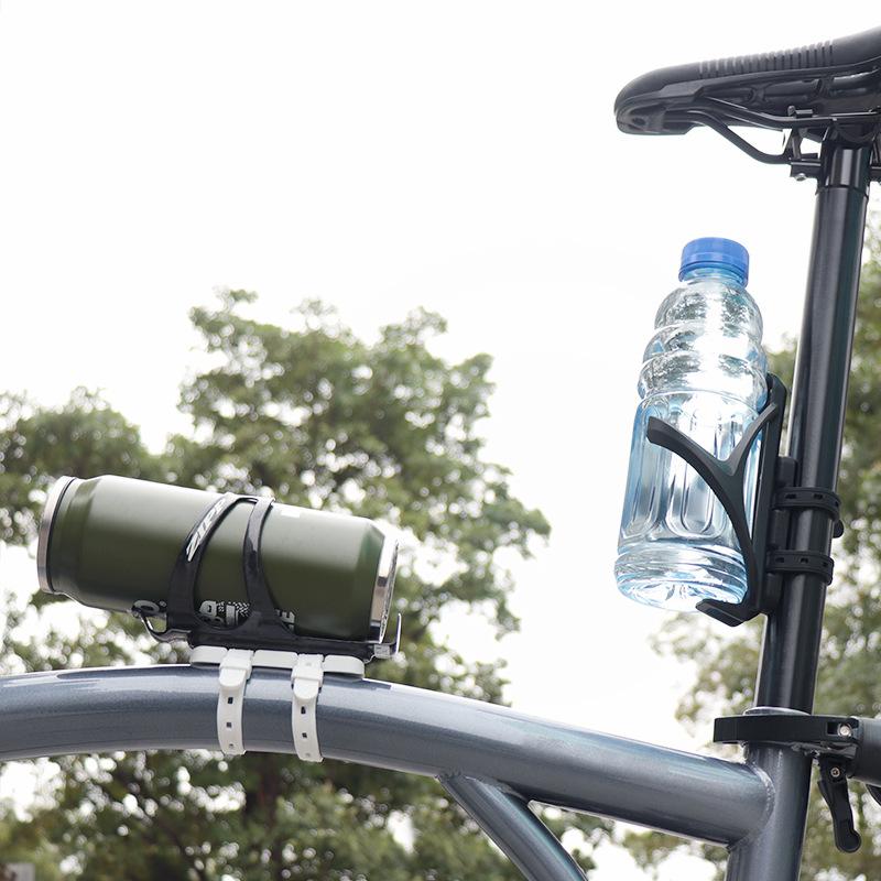 Bicycle Water Bottle Holder Adaptor 5 Colors Silicone Bottle Cage Strap Seatpost Fork Frame Multi Location Mounting Rack Bracket