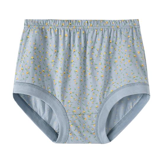Seniors Women Cotton Underwear Soft Full Coverage Panties Plus Size Moisture-Absorbing Briefs for Medium Elderly Ladies