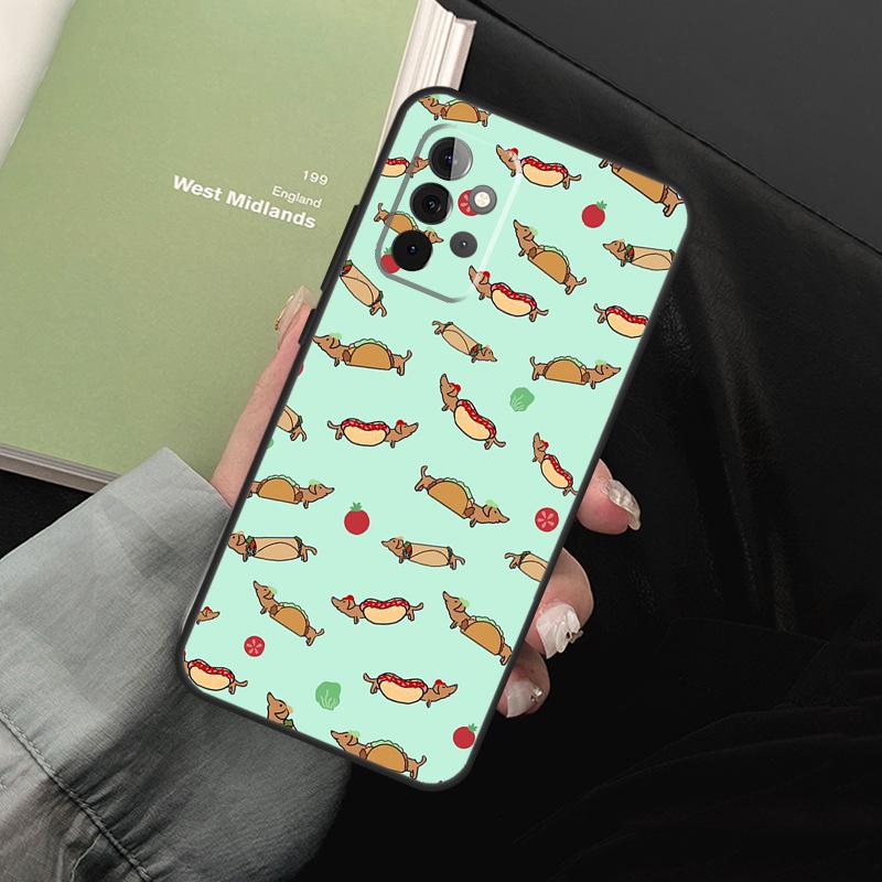 Sausage Dog Love For Samsung Galaxy A05 A06 A36 A26 A16 A54 A34 A14 A22 A32 A52 A55 A35 A15 A53 A13 A56 Case