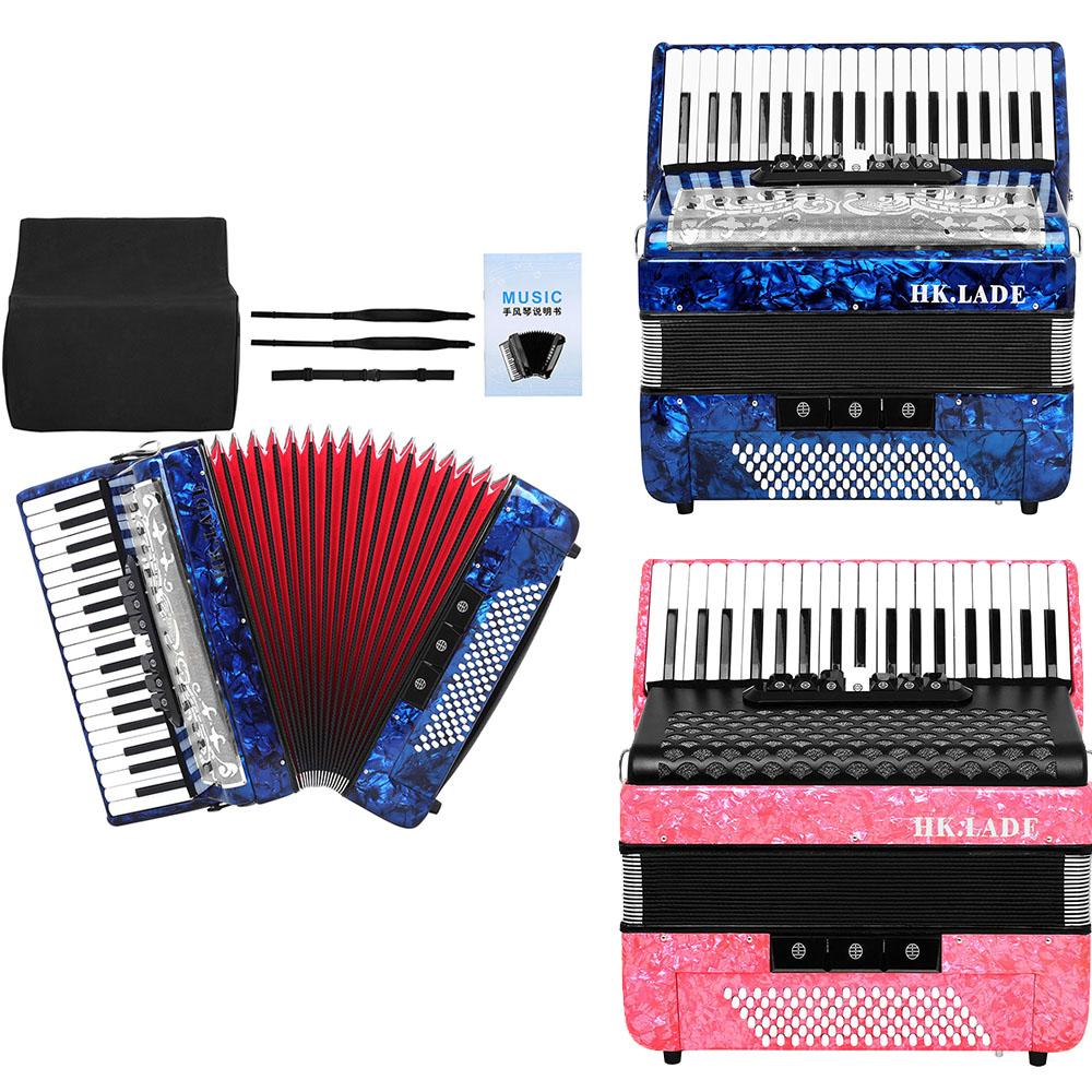 M MBAT Bayan Accordion 37 Keys 96 Bass Professional Bayan Accordion with Backpack Shoulder Strap Keyboard Instrument Accessories