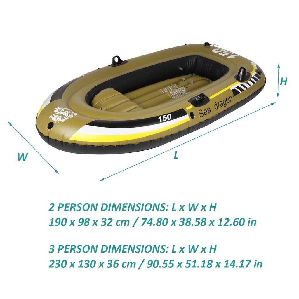 220В 2/3-местные гребные лодки Летний бассейн Водные виды спорта Надувные лодки ПВХ Водный поплавок Рыбалка Речная лодка Весла Каноэ Воздушный насос