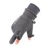 Autumn Winter Fleece Lined Thermal Gloves Men Polar Fleece Waterproof Ski Riding Outdoor Sports Motorcycle Warm Gloves