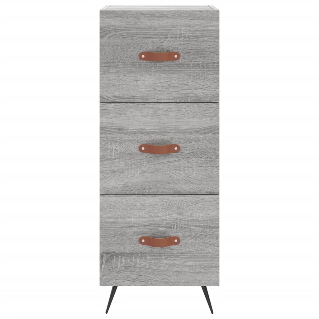 Sideboard in Grey Sonoma 34.5 x 34 x 90 cm Particleboard