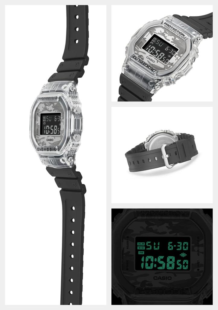 Часы Camouflage Skeleton Series Black [Casio] G-Shock [] DW-5600SKC-1JF Мужские