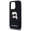 Karl Lagerfeld KLHMP15LSKHPPLK iPhone 15 Pro 6.1" black/black hardcase Silicone Karl Head Print MagSafe